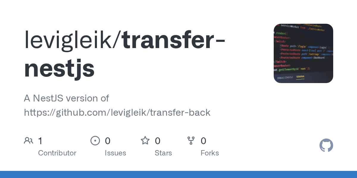 Transfer Back (NestJS)